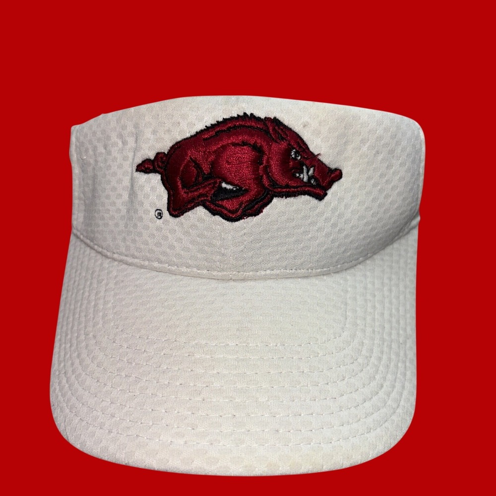 Visor Arkansas Razorbacks Vintage Starter Strapback Adjustable NCAA Team 90s Y2K